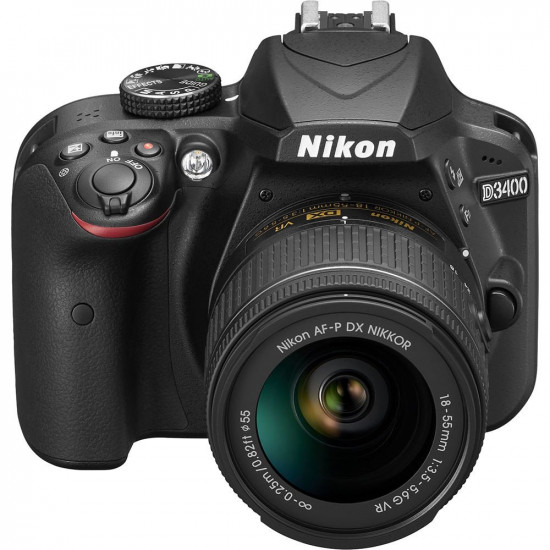 NIKON D3400 AF-P 18-55 VR Black camera (VBA490K001) NIKON D3400 AF-P 18-55 VR Black camera (VBA490K001)