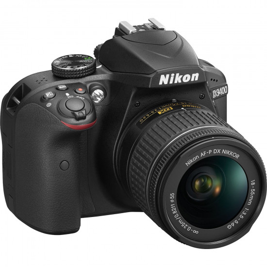 NIKON D3400 AF-P 18-55 VR Black camera (VBA490K001) NIKON D3400 AF-P 18-55 VR Black camera (VBA490K001)
