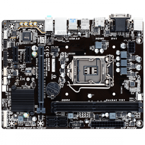 Материнська плата GIGABYTE GA-H110M-S2H Материнська плата GIGABYTE GA-H110M-S2H