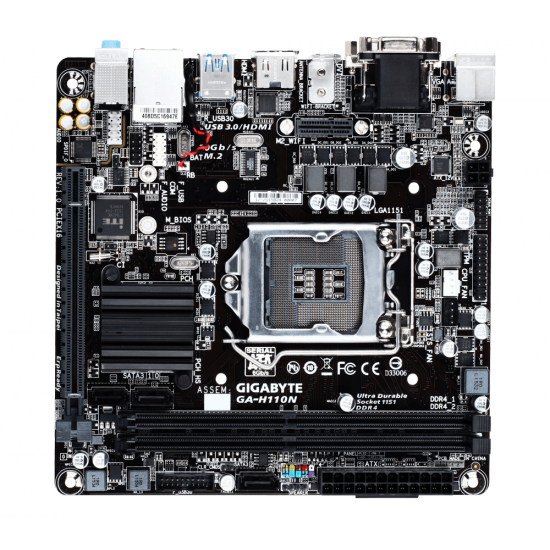 Материнська плата GIGABYTE GA-H110N H110 Материнська плата GIGABYTE GA-H110N H110