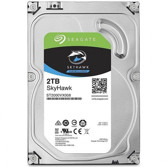 Жорсткий диск внутрішній SEAGATE HDD 3.5 SATA 3.0 2TB 5900RPM 64MB SkyHawk (ST2000VX008) Жорсткий диск внутрішній SEAGATE HDD 3.5 SATA 3.0 2TB 5900RPM 64MB SkyHawk (ST2000VX008)