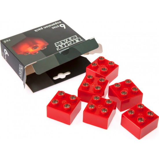 The designer of Light Stax with LED Expansion illumination red 6 el. 2x2 (LS-M04003) The designer of Light Stax with LED Expansion illumination red 6 el. 2x2 (LS-M04003)