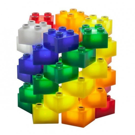 The designer of Light Stax with LED Junior illumination white 1 el. 2x2 (LS-S11909-WH) The designer of Light Stax with LED Junior illumination white 1 el. 2x2 (LS-S11909-WH)