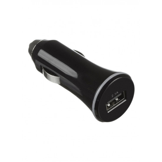 Kit Premium USB Charger 2.1A + Lightning Cable Black car charger Kit Premium USB Charger 2.1A + Lightning Cable Black car charger