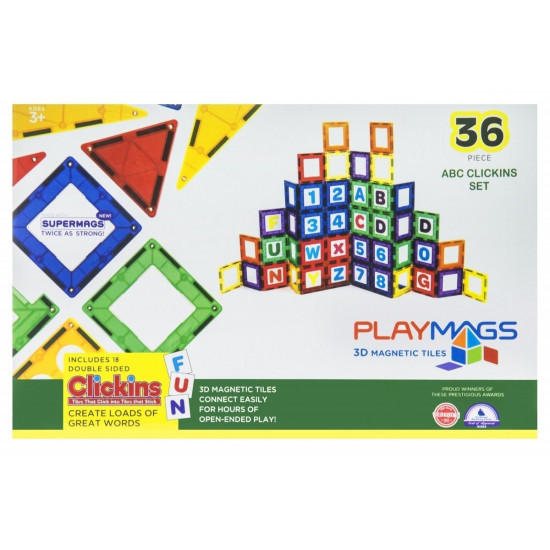 Конструктор Playmags магнітний набір 36 ел. PM168 Конструктор Playmags магнітний набір 36 ел. PM168