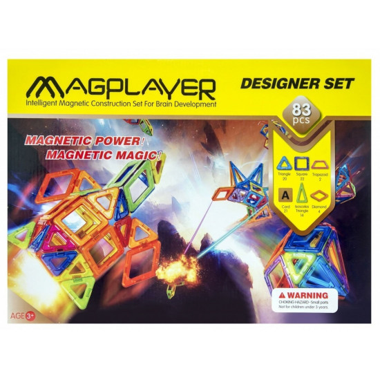 Designer of Magplayer magnetic set 83 el. MPA-83 Designer of Magplayer magnetic set 83 el. MPA-83