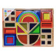 The designer wooden goki Iridescent construction blocks with windows (58620) The designer wooden goki Iridescent construction blocks with windows (58620)