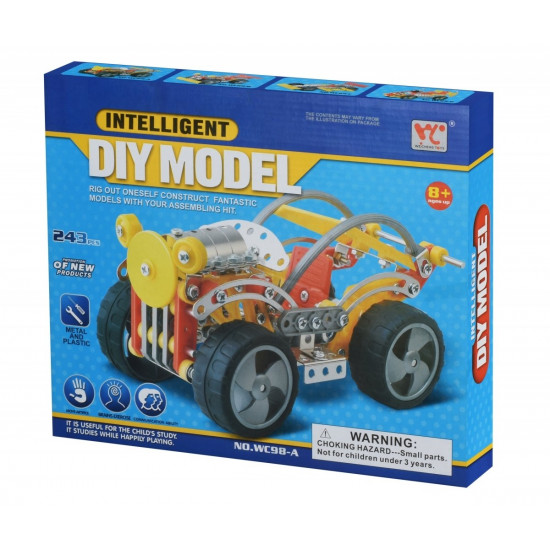 Конструктор металевий Same Toy Inteligent DIY Model 243 елемента (WC98AUt) Конструктор металевий Same Toy Inteligent DIY Model 243 елемента (WC98AUt)