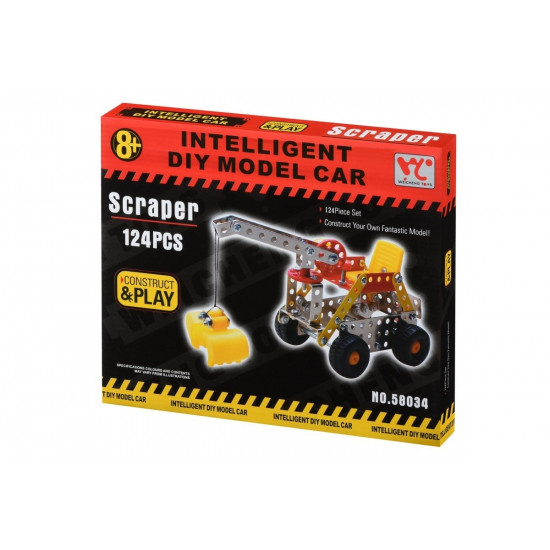 Designer metal Same Toy Inteligent DIY Model Car Scraper 124 elements (58034Ut) Designer metal Same Toy Inteligent DIY Model Car Scraper 124 elements (58034Ut)