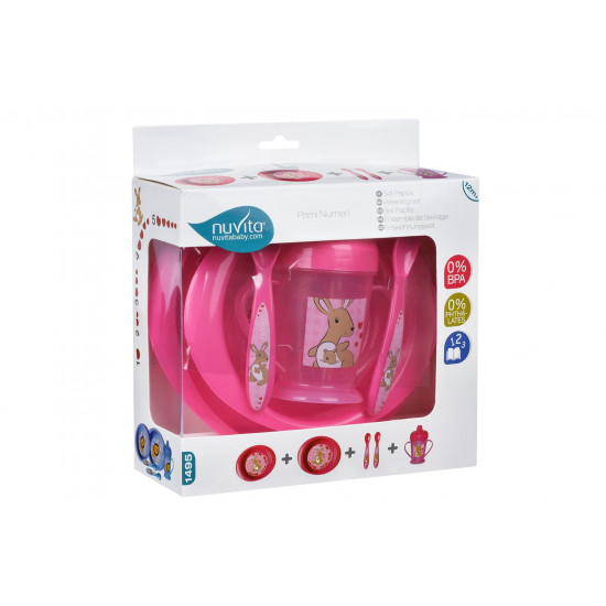 Set for feeding of Nuvita of 12 m + Pink 3 objects. (NV1495Pink) Set for feeding of Nuvita of 12 m + Pink 3 objects. (NV1495Pink)