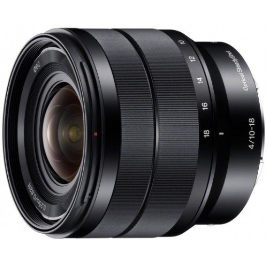 The lens Sony E 10-18 mm f/4.0 OSS for NEX (SEL1018.AE) The lens Sony E 10-18 mm f/4.0 OSS for NEX (SEL1018.AE)