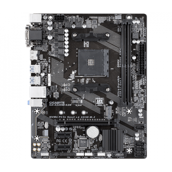Материнська плата GIGABYTE GA A320M S2H Материнська плата GIGABYTE GA A320M S2H