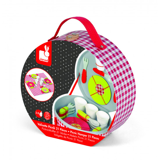 The game Suitcase set Janod for a picnic (J06524) The game Suitcase set Janod for a picnic (J06524)