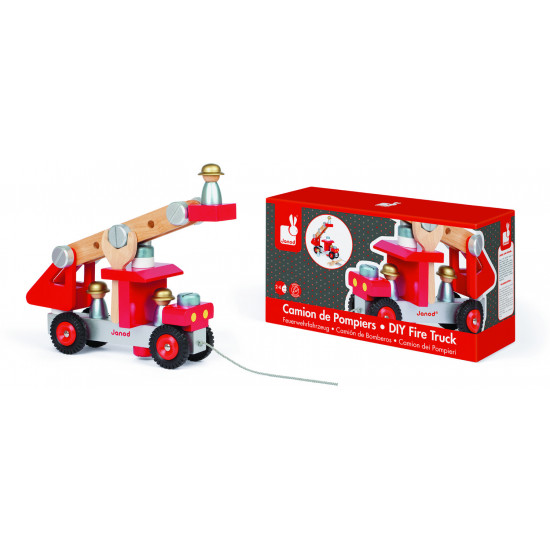 The game Janod set the Fire truck with tools (J06498) The game Janod set the Fire truck with tools (J06498)