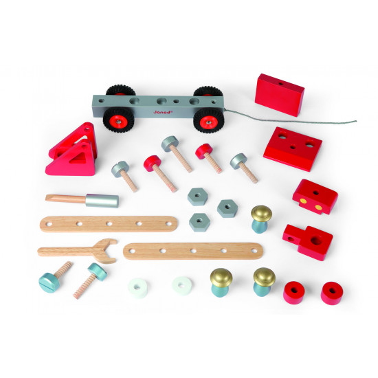 The game Janod set the Fire truck with tools (J06498) The game Janod set the Fire truck with tools (J06498)