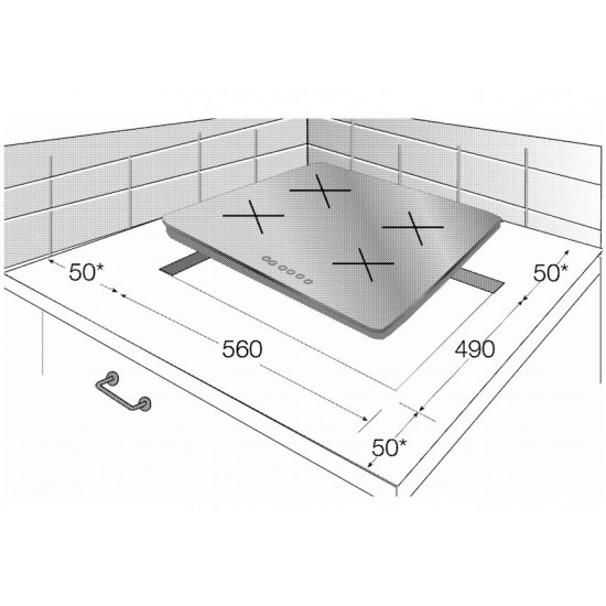 Cooking surface of Beko HII64400AT Cooking surface of Beko HII64400AT