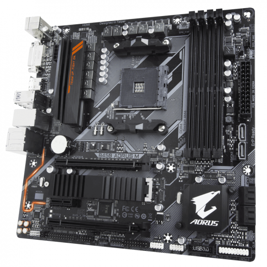 Материнська плата GIGABYTE B450 AORUS M Материнська плата GIGABYTE B450 AORUS M