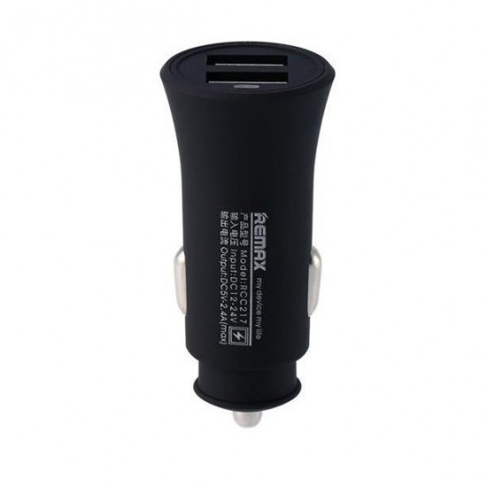 Remax Rocket 2xUSB 2.4A car charger + 3in1 Cable Black Remax Rocket 2xUSB 2.4A car charger + 3in1 Cable Black
