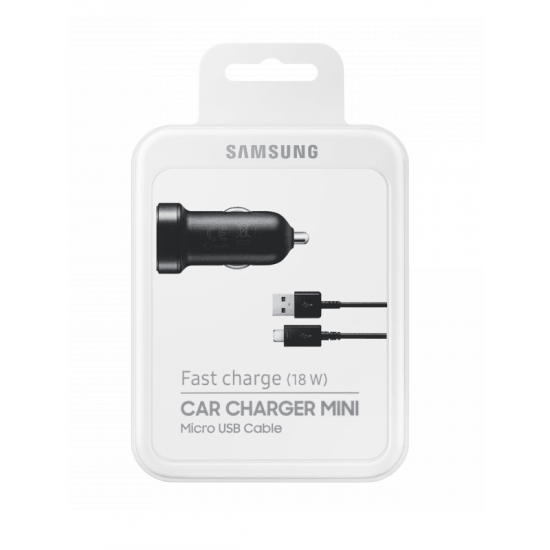 Samsung Mini Fast Charge EP-LN930 + microUSB Cable Black car charger Samsung Mini Fast Charge EP-LN930 + microUSB Cable Black car charger