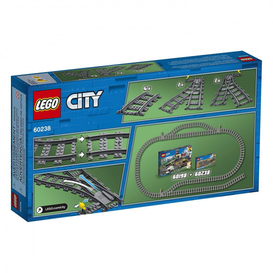 Конструктор LEGO City Рейки та стрілки (60238) Конструктор LEGO City Рейки та стрілки (60238)