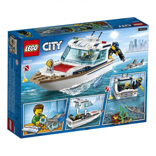 Конструктор LEGO City Яхта для дайвінгу (60221) Конструктор LEGO City Яхта для дайвінгу (60221)