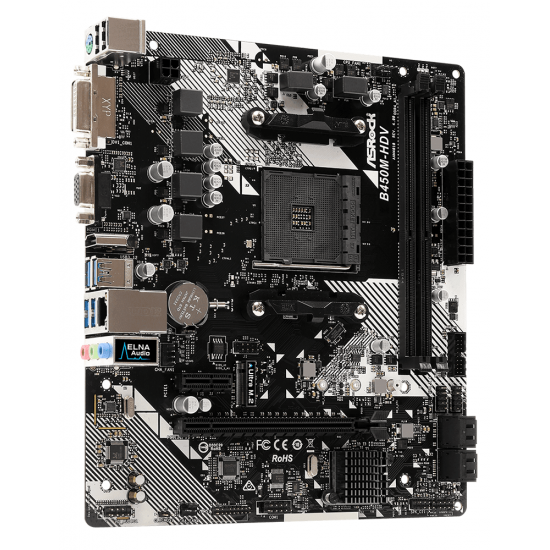 Материнська плата ASRock B450M-HDV R4.0 Материнська плата ASRock B450M-HDV R4.0
