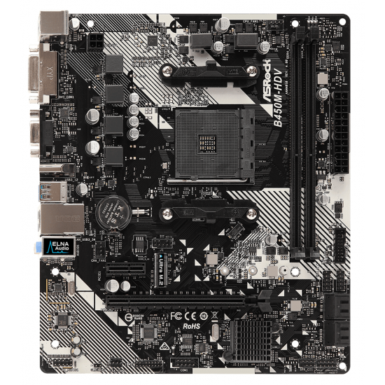 Материнська плата ASRock B450M-HDV R4.0 Материнська плата ASRock B450M-HDV R4.0