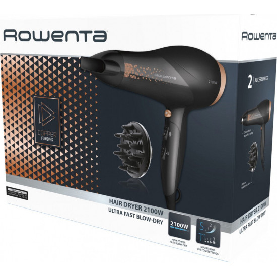 Фен Rowenta CV5519F0 Copper Forever DC Фен Rowenta CV5519F0 Copper Forever DC