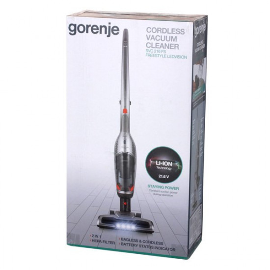 Vertical wireless Gorenje SVC216FS vacuum cleaner Vertical wireless Gorenje SVC216FS vacuum cleaner