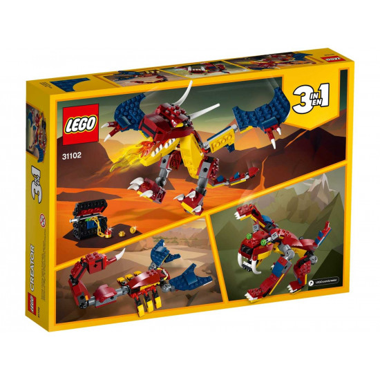 Конструктор LEGO Creator Вогняний дракон (31102) Конструктор LEGO Creator Вогняний дракон (31102)