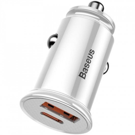 Automobile memory Baseus Circular USB, Type-C PD3.0, QC4.0, white Automobile memory Baseus Circular USB, Type-C PD3.0, QC4.0, white