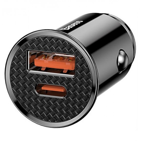Automobile memory Baseus Circular Plastic USB, Type-C PD3.0, QC4.0, black Automobile memory Baseus Circular Plastic USB, Type-C PD3.0, QC4.0, black