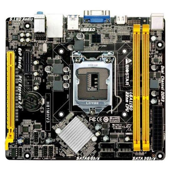 Материнська плата Biostar H81MHV3 Материнська плата Biostar H81MHV3