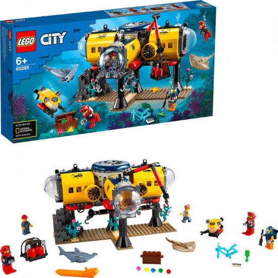 Конструктор LEGO City Океан: Науково-дослідна станція (60265 L) Конструктор LEGO City Океан: Науково-дослідна станція (60265 L)