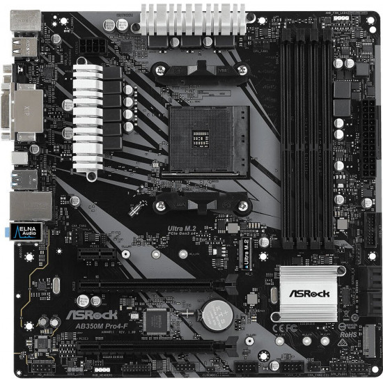 Материнская плата ASRock AB350M PRO4-F Материнская плата ASRock AB350M PRO4-F