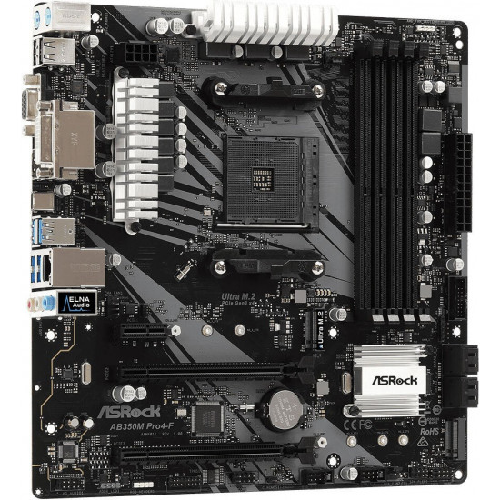 Материнская плата ASRock AB350M PRO4-F Материнская плата ASRock AB350M PRO4-F