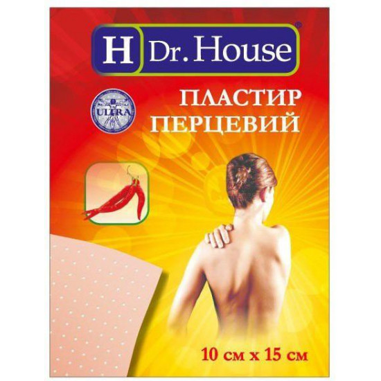 H Dr. House of 10х15 cm adhesive plaster pepper H Dr. House of 10х15 cm adhesive plaster pepper