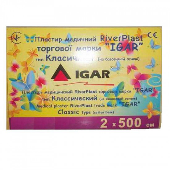 River Plast 2x500 лейкопластир класичний бавовняна основа River Plast 2x500 лейкопластир класичний бавовняна основа