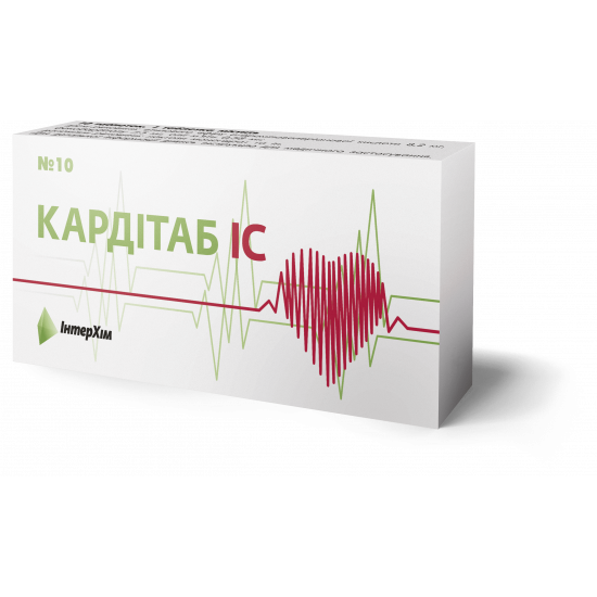 Karditab of an IC tablet, 10 pieces. Karditab of an IC tablet, 10 pieces.