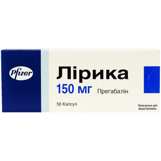 Lyrics of the capsule on 150 mg, 56 pieces. Lyrics of the capsule on 150 mg, 56 pieces.