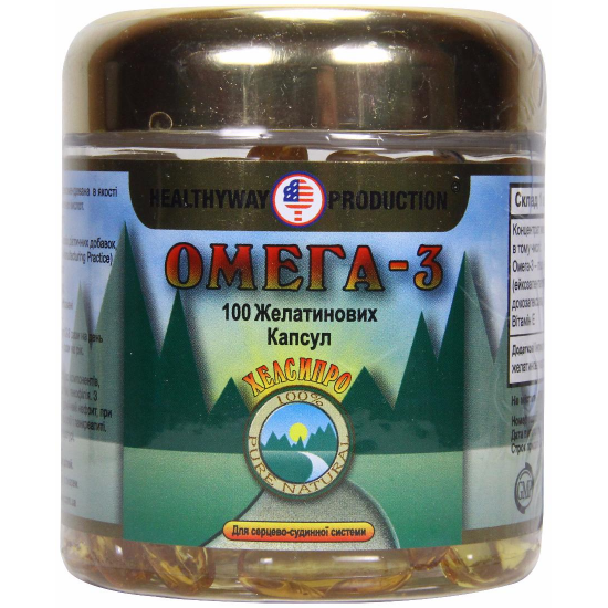 Omega-3 of the capsule, 100 pieces. Omega-3 of the capsule, 100 pieces.
