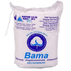 Unsterile medical cotton of 50 g zigzag