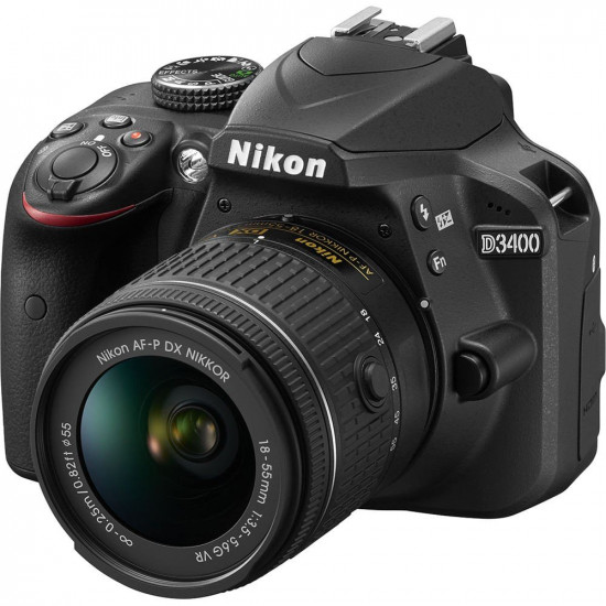 NIKON D3400 AF-P 18-55 VR Black camera (VBA490K001) NIKON D3400 AF-P 18-55 VR Black camera (VBA490K001)