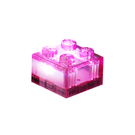 Конструктор Light Stax с LED подсветкой Transparent розовый 1 эл. 2х2 (LS-S11904-08) Конструктор Light Stax с LED подсветкой Transparent розовый 1 эл. 2х2 (LS-S11904-08)