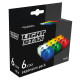 The designer of Light Stax with LED Expansion illumination multi-colored 6 el. 2x2 (LS-M04007) The designer of Light Stax with LED Expansion illumination multi-colored 6 el. 2x2 (LS-M04007)