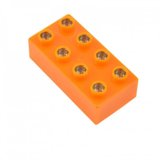 The designer of Light Stax with LED Junior illumination orange 1 el. 4x2 (LS-S11908-OG) The designer of Light Stax with LED Junior illumination orange 1 el. 4x2 (LS-S11908-OG)