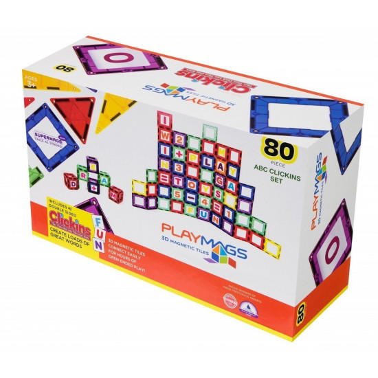 Конструктор Playmags магнітний набір 80 ел. PM170 Конструктор Playmags магнітний набір 80 ел. PM170