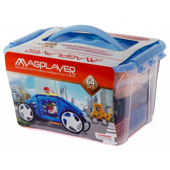 Designer of Magplayer magnetic set 64 el. MPT-64 Designer of Magplayer magnetic set 64 el. MPT-64