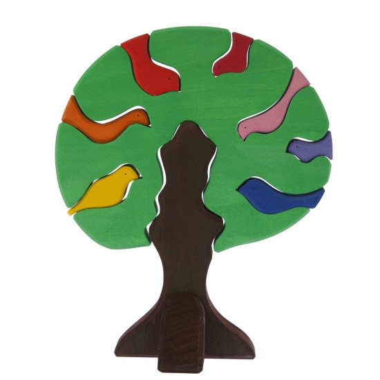 The designer wooden Nic the Tree with birds dark (NIC523098) The designer wooden Nic the Tree with birds dark (NIC523098)