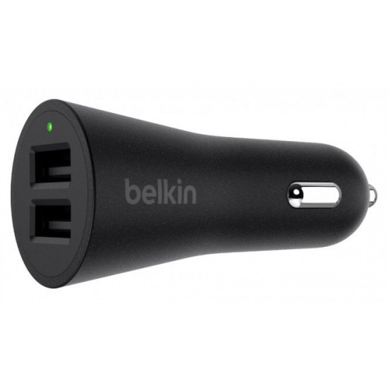 Автомобильное зарядное устройство Belkin Metallic Dual USB Black Автомобильное зарядное устройство Belkin Metallic Dual USB Black